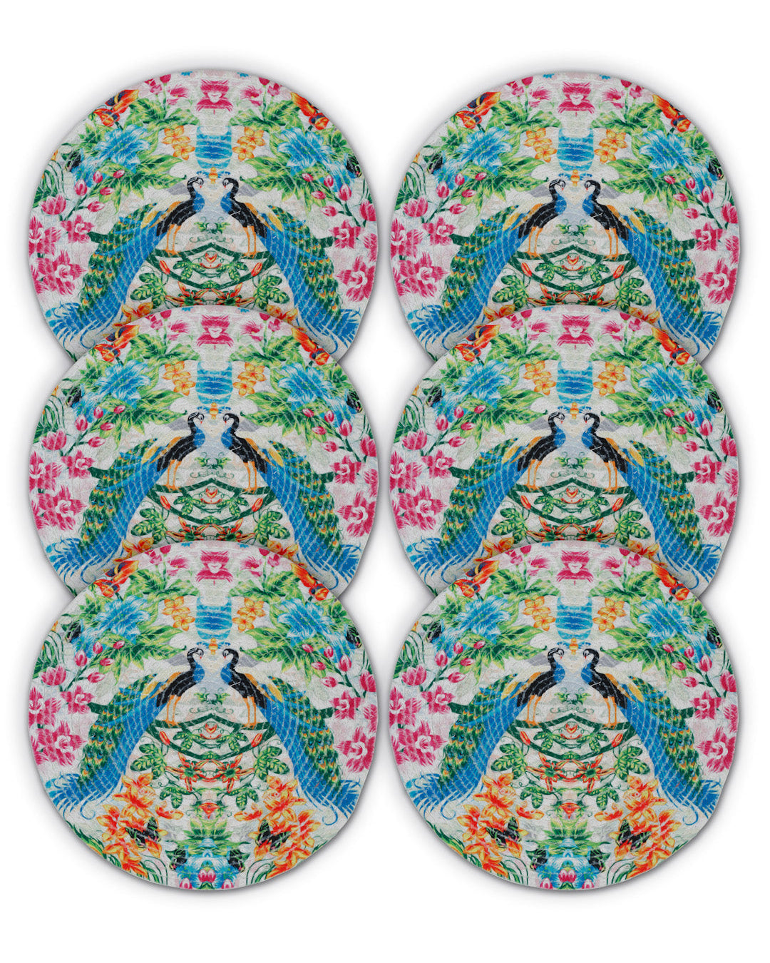 6 Pieces Printed Pure Cotton Table Placemats