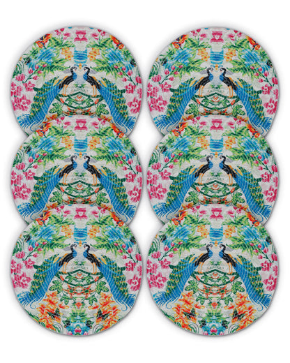6 Pieces Printed Pure Cotton Table Placemats