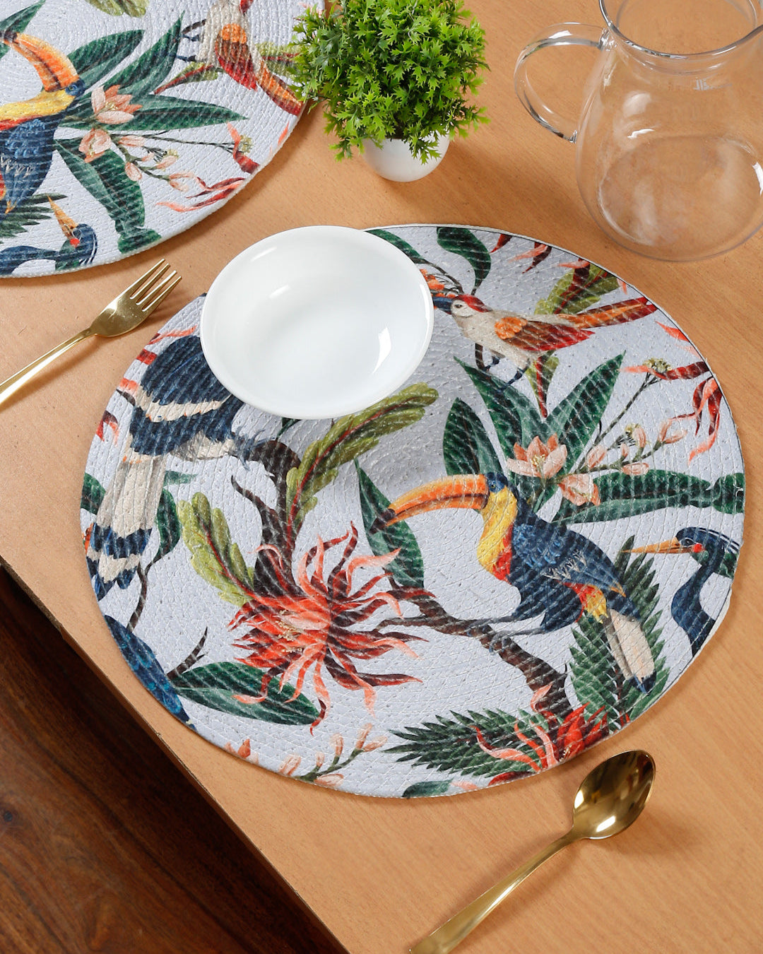6 Pieces Printed Pure Cotton Table Placemats