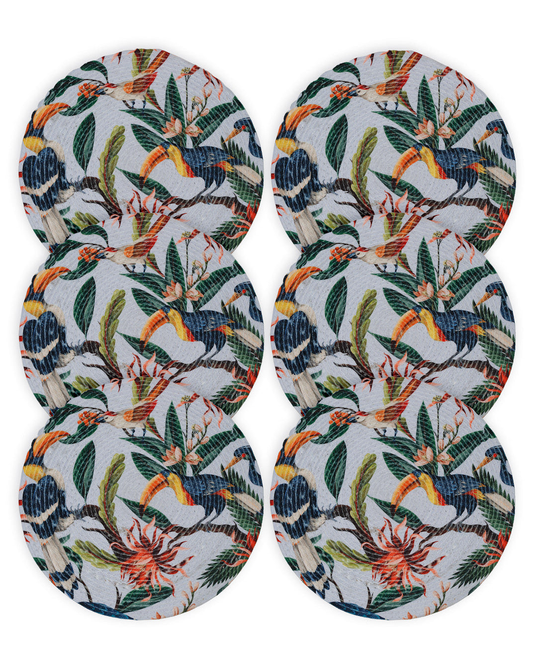 6 Pieces Printed Pure Cotton Table Placemats
