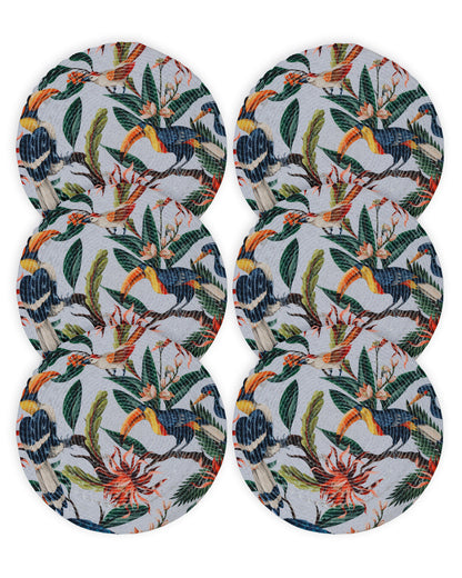 6 Pieces Printed Pure Cotton Table Placemats