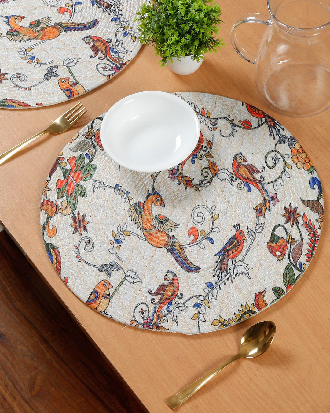 6 Pieces Printed Pure Cotton Table Placemats