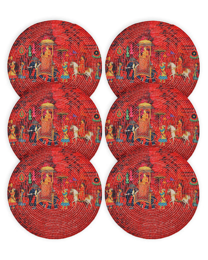 6 Pieces Printed Pure Cotton Table Placemats