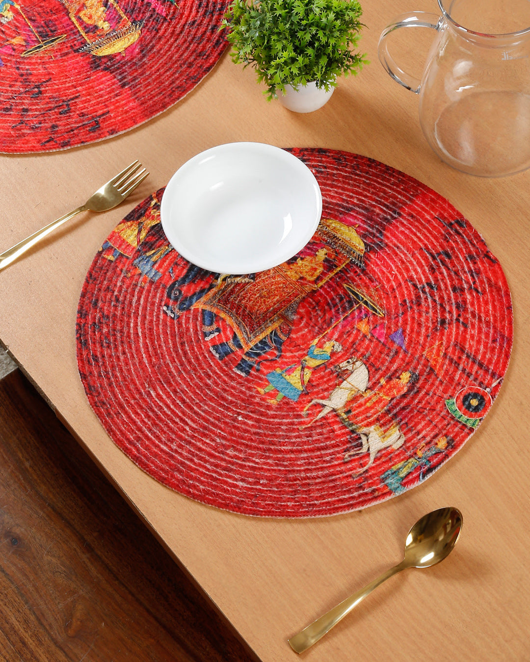 6 Pieces Printed Pure Cotton Table Placemats