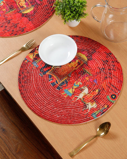 6 Pieces Printed Pure Cotton Table Placemats
