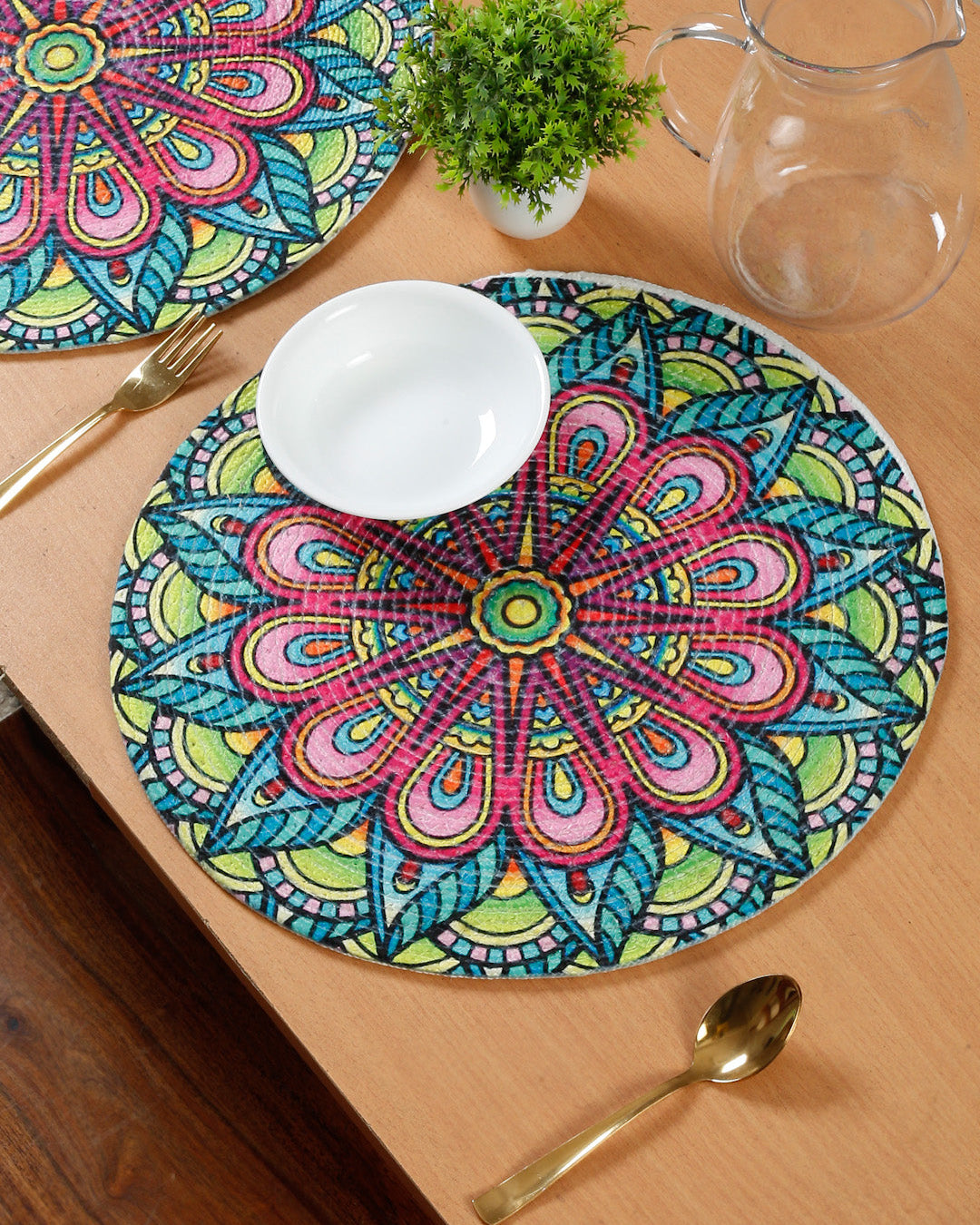 6 Pieces Printed Pure Cotton Table Placemats