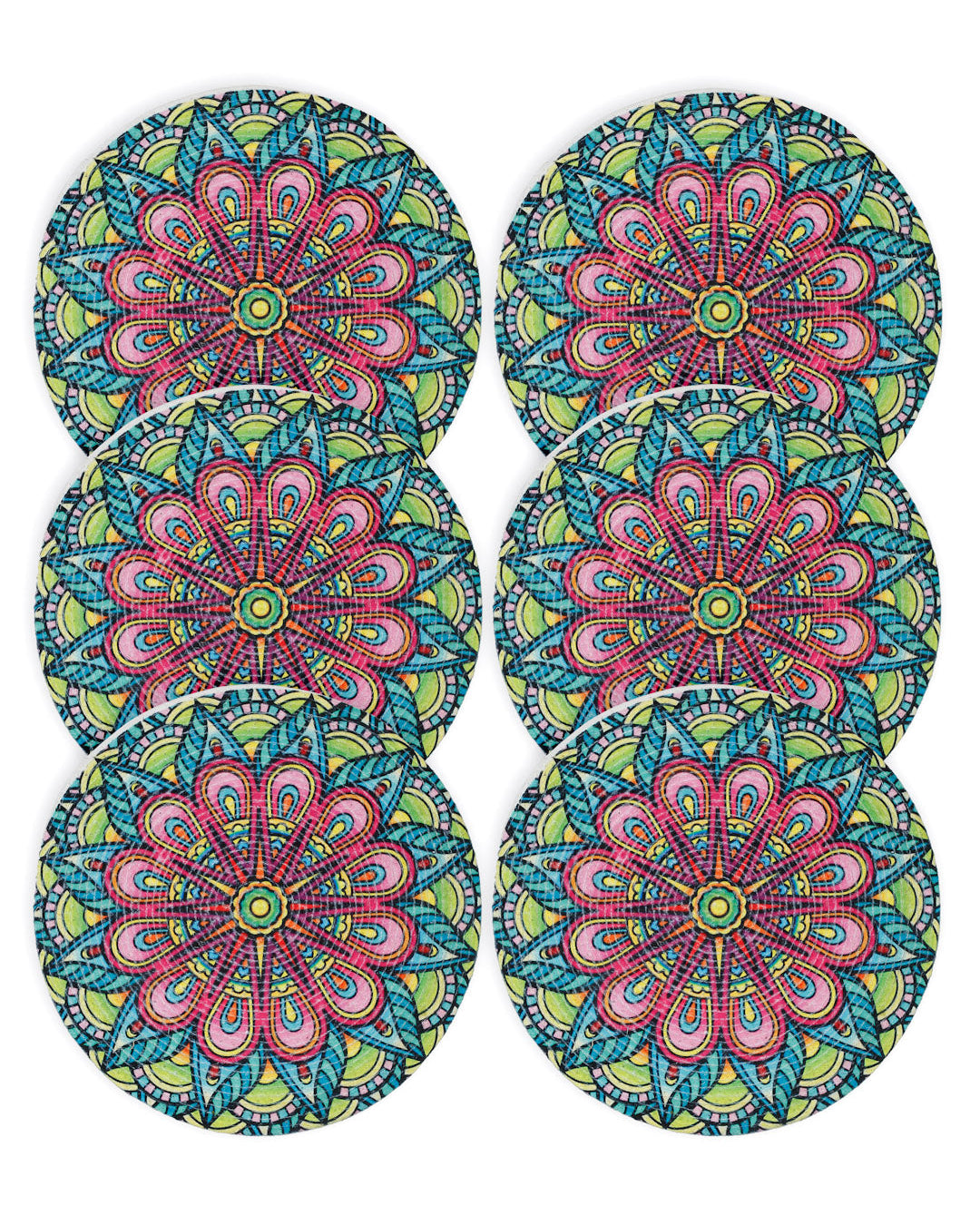 6 Pieces Printed Pure Cotton Table Placemats