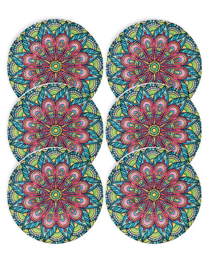 6 Pieces Printed Pure Cotton Table Placemats