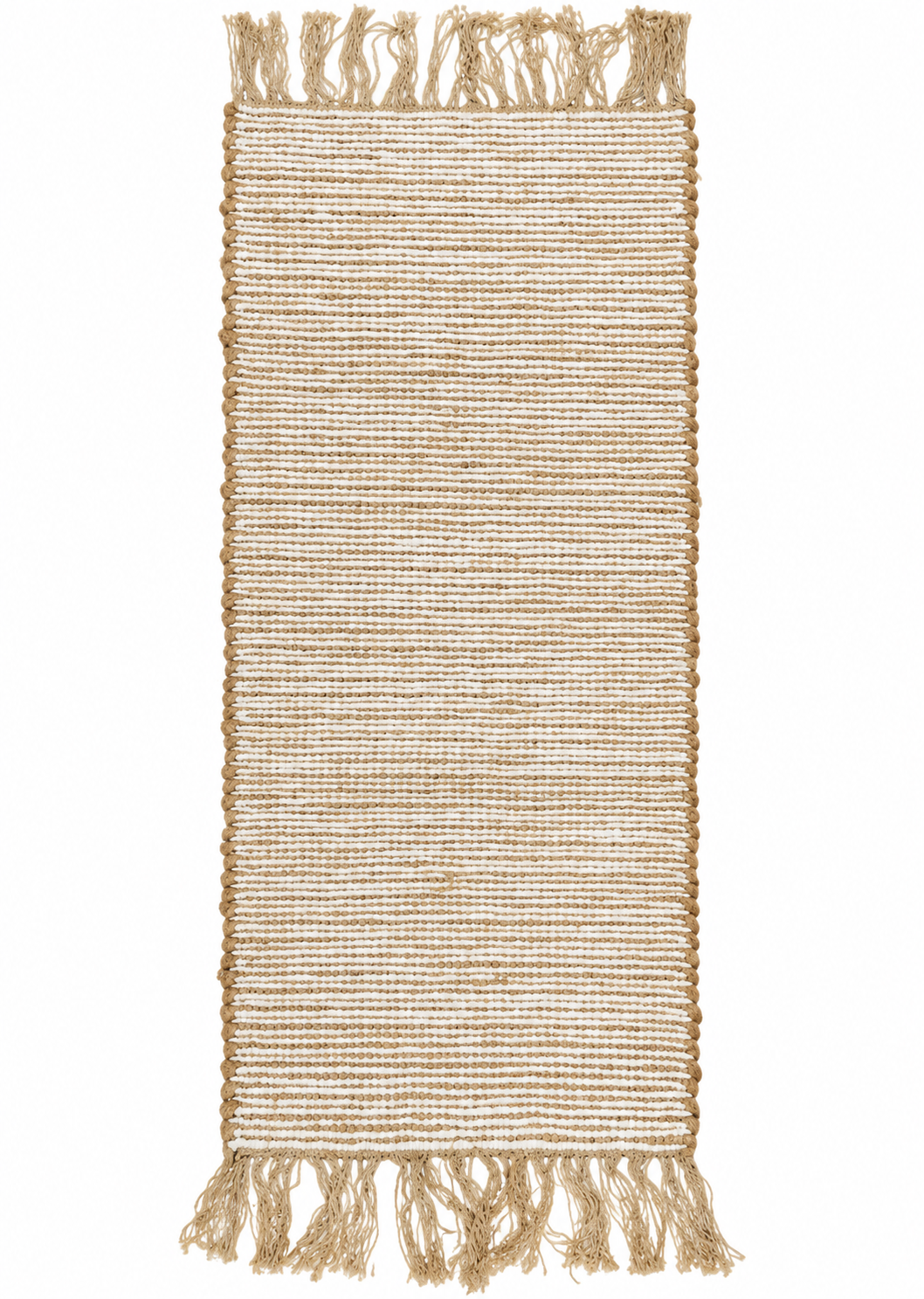 Chenille Natural Jute Digital Printed Hand-Knotted Washable Foldable Dining Table Runner – 40 x 15 Inch