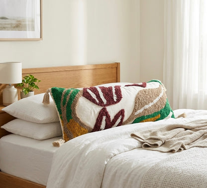 Pure cotton hand crafted long pillow ( Lumber Cushion ) with filler 14 x 36 inch