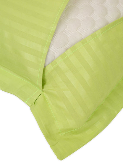 Striped Cotton Pillow Covers with Zip Closure (2 Pcs)