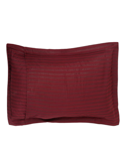 Striped Cotton Pillow Covers with Zip Closure (2 Pcs)