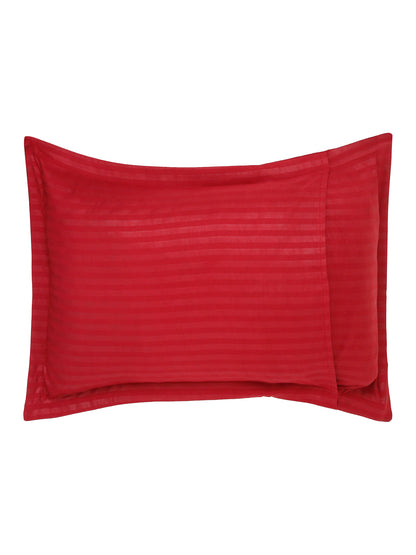 Striped Cotton Pillow Covers with Zip Closure (2 Pcs)