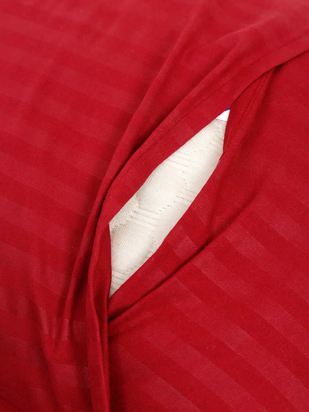 Striped Cotton Pillow Covers with Zip Closure (2 Pcs)