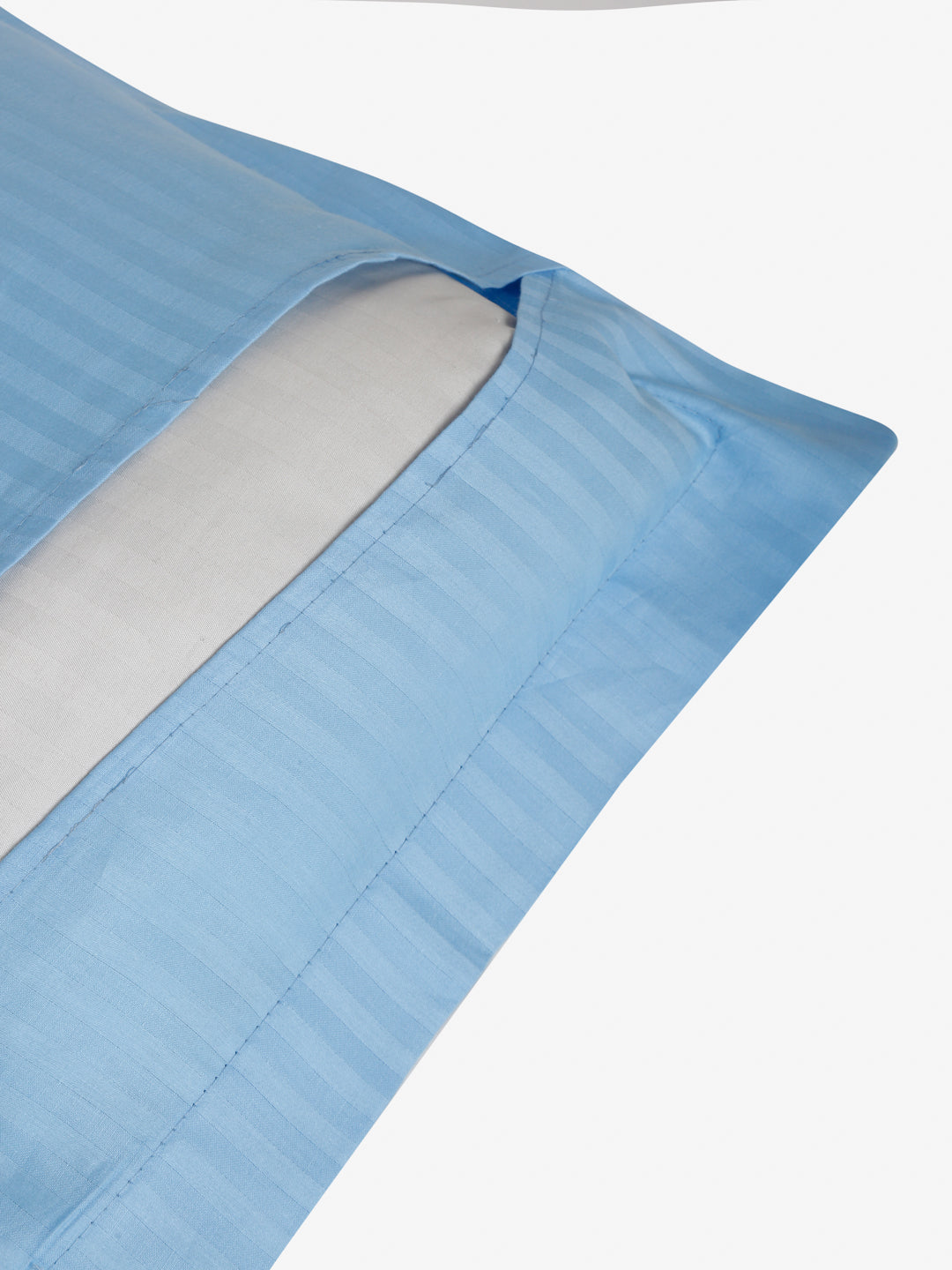 Striped Cotton Pillow Covers with Zip Closure (2 Pcs)