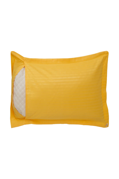 Striped Cotton Pillow Covers with Zip Closure (2 Pcs)