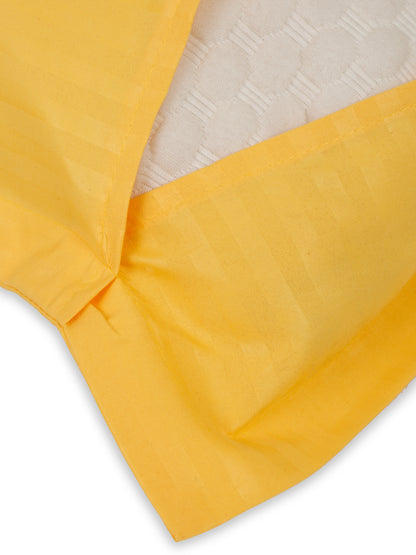 Striped Cotton Pillow Covers with Zip Closure (2 Pcs)