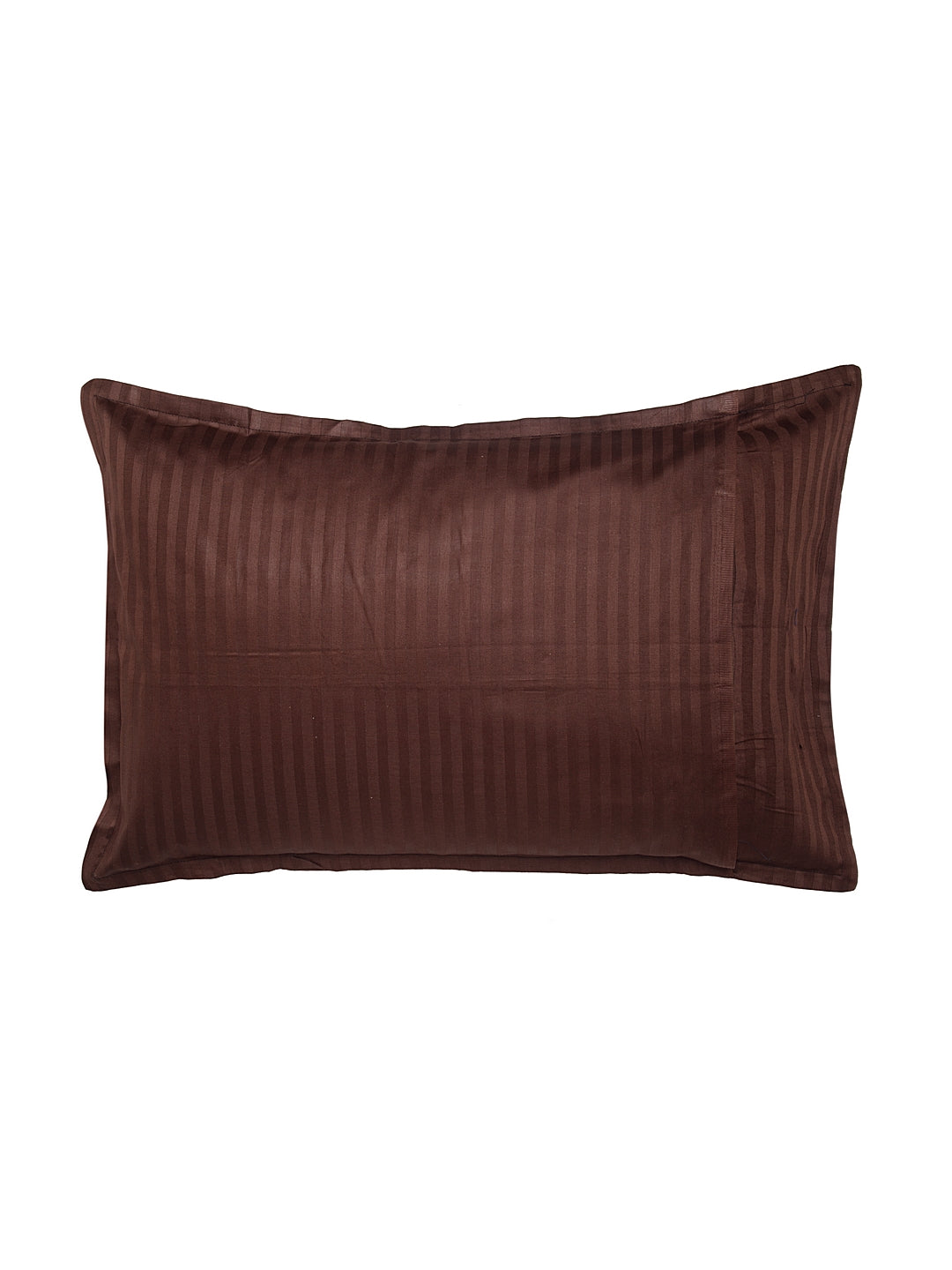 Striped Cotton Pillow Covers with Zip Closure (2 Pcs)