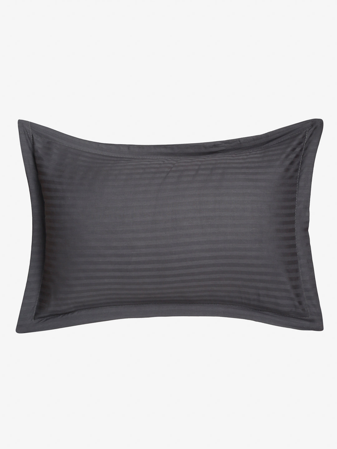 Striped Cotton Pillow Covers with Zip Closure (2 Pcs)