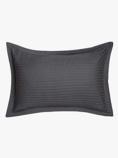 Striped Cotton Pillow Covers with Zip Closure (2 Pcs)