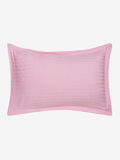 Striped Cotton Pillow Covers with Zip Closure (2 Pcs)