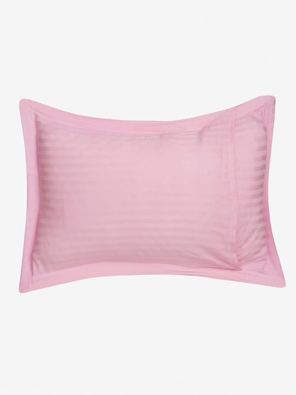 Striped Cotton Pillow Covers with Zip Closure (2 Pcs)