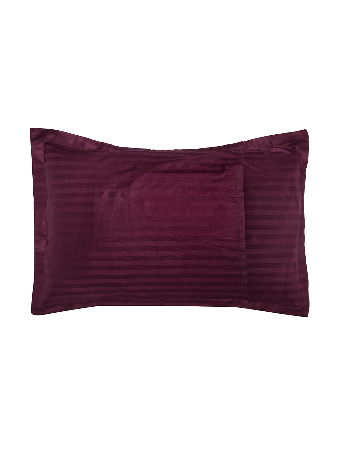 Striped Cotton Pillow Covers with Zip Closure (2 Pcs)