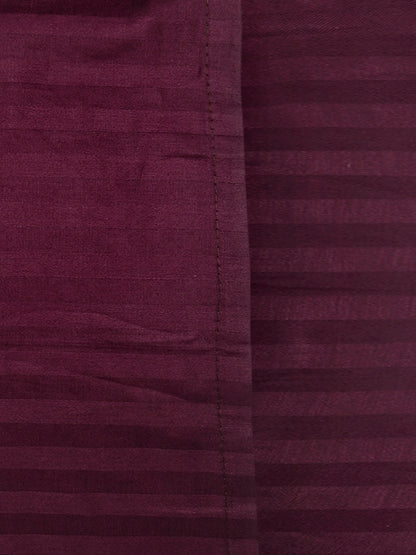 Striped Cotton Pillow Covers with Zip Closure (2 Pcs)