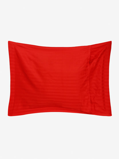 Striped Cotton Pillow Covers with Zip Closure (2 Pcs)