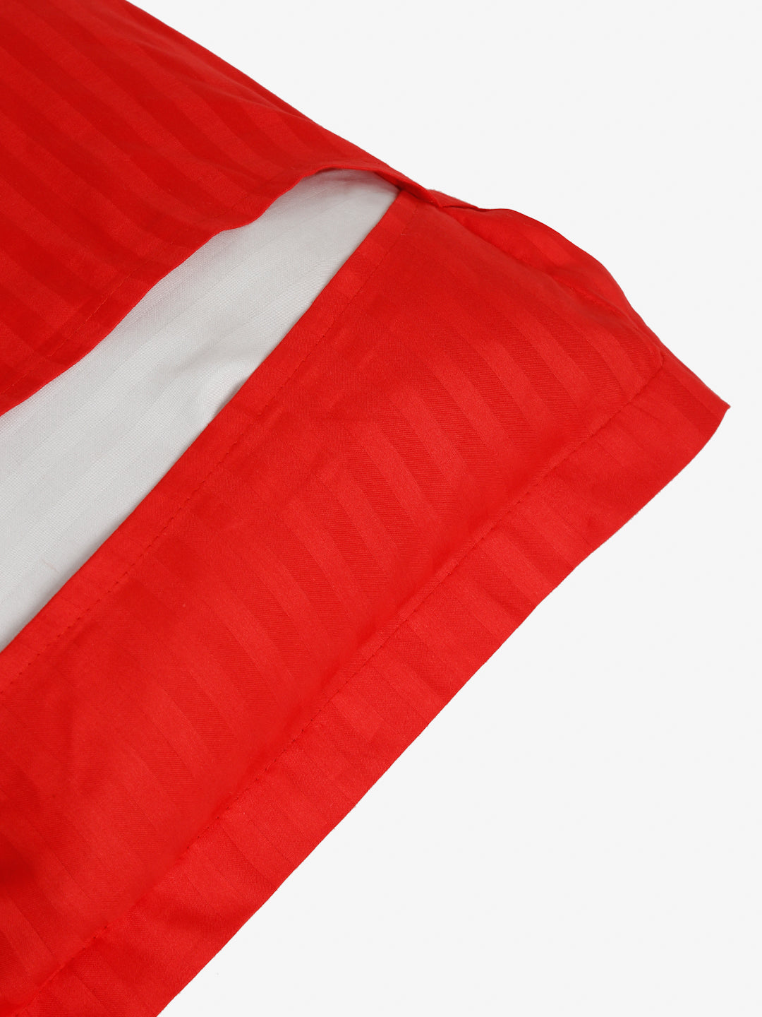 Striped Cotton Pillow Covers with Zip Closure (2 Pcs)