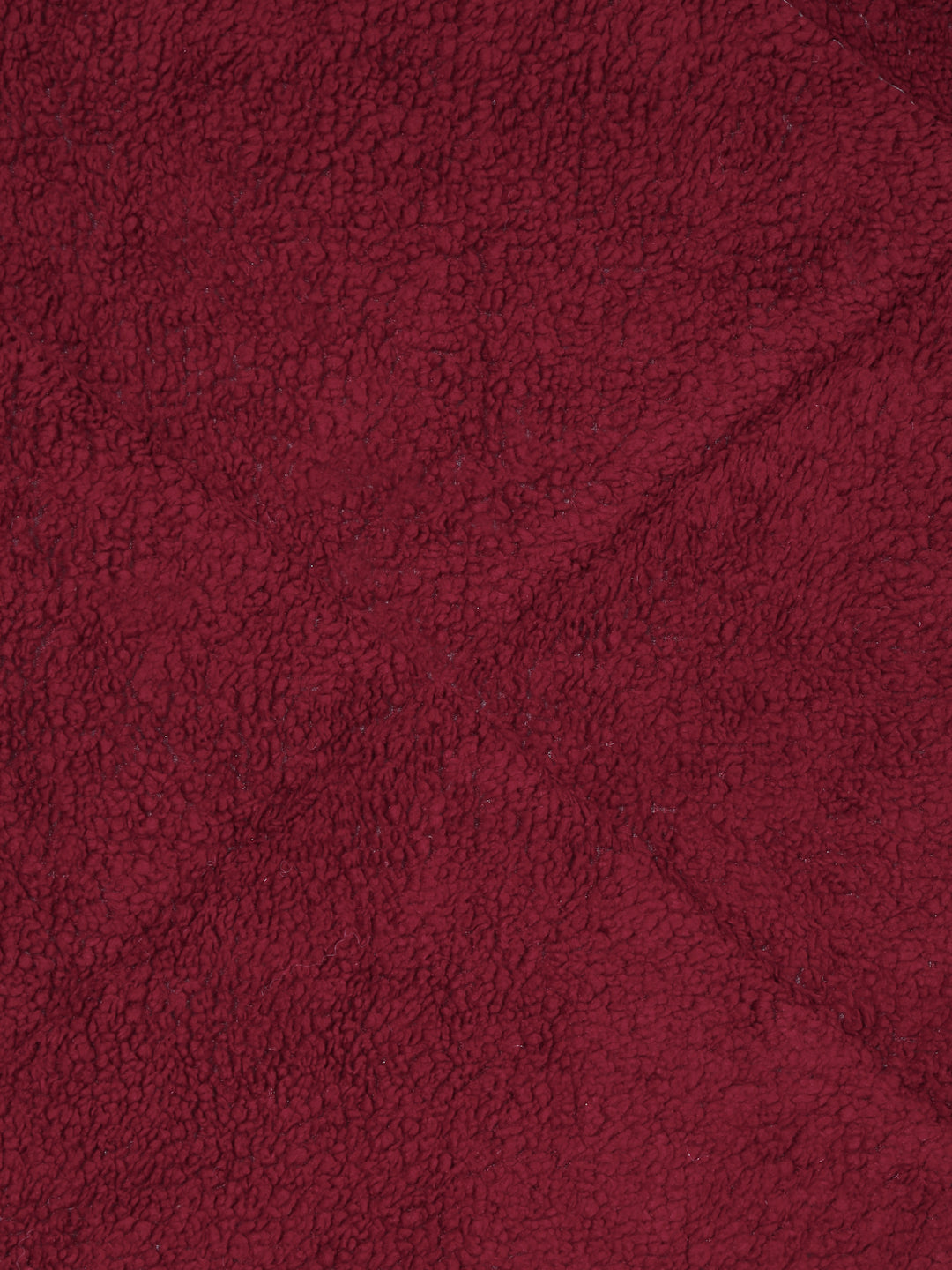 Maroon Luxury Microfibre Filled Ultra Soft Embossed Sherpa Double Bed Quilt