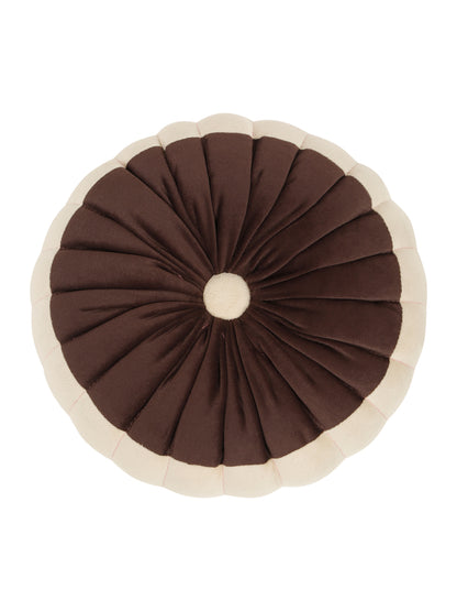 SOFT VELVET SELF DESIGNED REVERSIBLE DECORATIVE CUSHIONS ( 14 X 14 INCH )