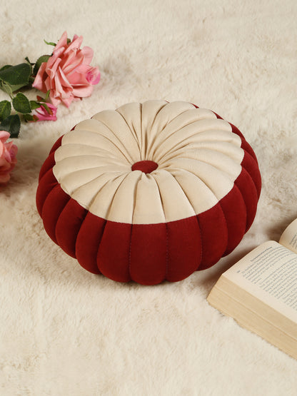 SOFT VELVET SELF DESIGNED REVERSIBLE DECORATIVE CUSHIONS ( 14 X 14 INCH )