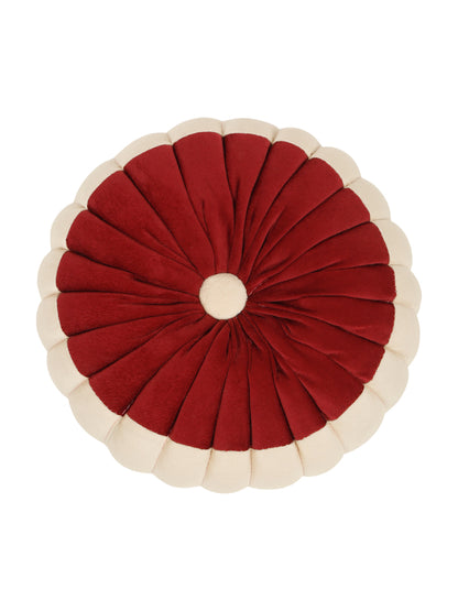 SOFT VELVET SELF DESIGNED REVERSIBLE DECORATIVE CUSHIONS ( 14 X 14 INCH )