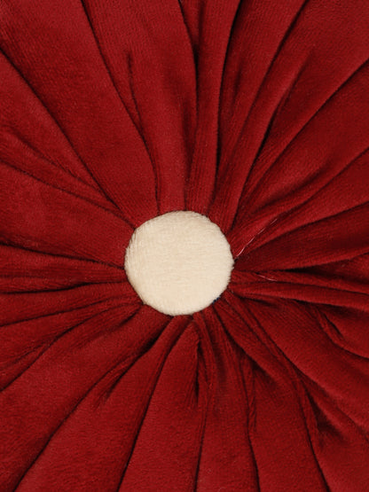 SOFT VELVET SELF DESIGNED REVERSIBLE DECORATIVE CUSHIONS ( 14 X 14 INCH )