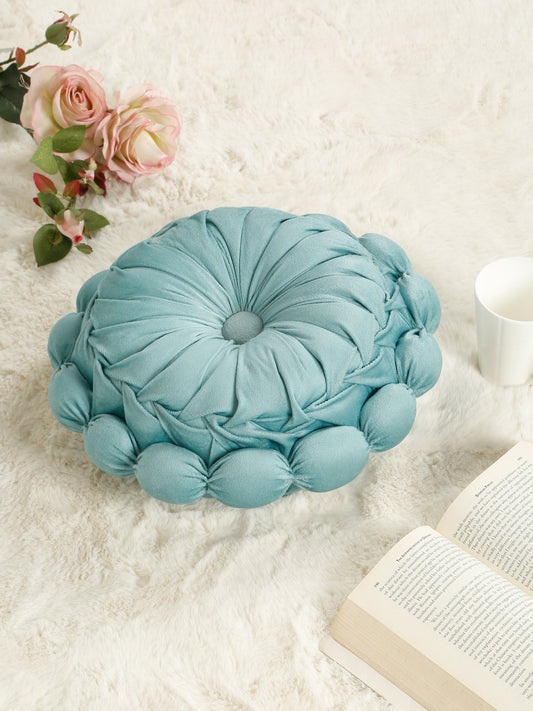 SOFT VELVET SELF DESIGNED REVERSIBLE DECORATIVE CUSHIONS ( 14 X 14 INCH )