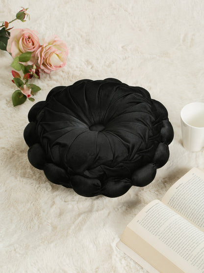 SOFT VELVET SELF DESIGNED REVERSIBLE DECORATIVE CUSHIONS ( 14 X 14 INCH )