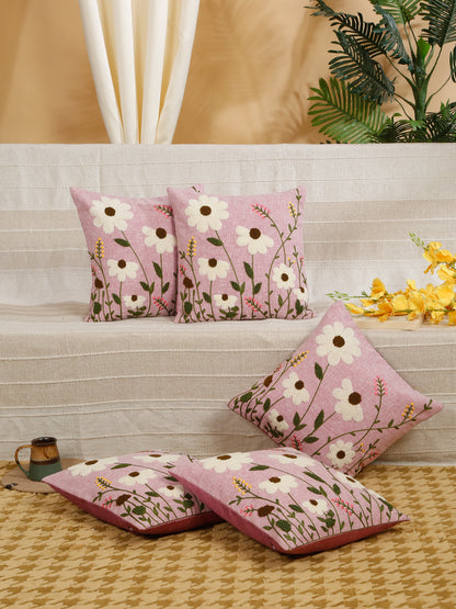 Pure Cotton Hand Crafted Cushion Covers 16 X 16 inches