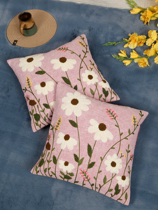 Pure Cotton Hand Crafted Cushion Covers 16 X 16 inches