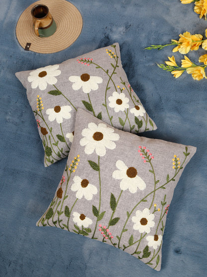 Pure Cotton Hand Crafted Cushion Covers 16 X 16 inches