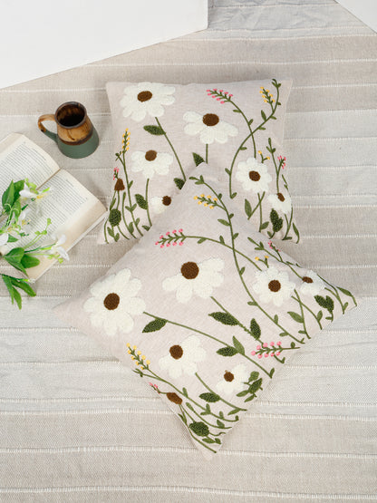 Pure Cotton Hand Crafted Cushion Covers 16 X 16 inches