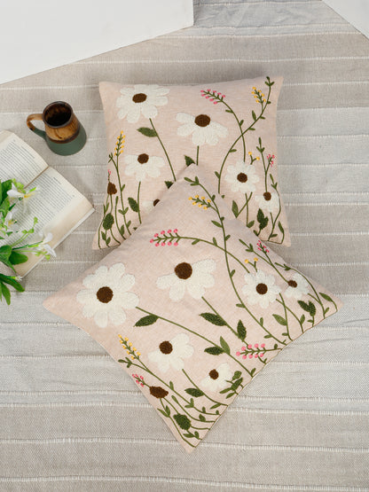 Pure Cotton Hand Crafted Cushion Covers 16 X 16 inches