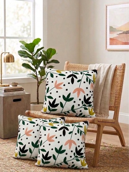 PURE COTTON HAND TUFTED TRADITIONAL CUSHION COVERS ( 16 X 16 INCH )