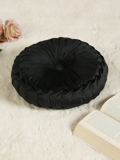 SOFT VELVET SELF DESIGNED REVERSIBLE DECORATIVE CUSHIONS ( 14 X 14 INCH )
