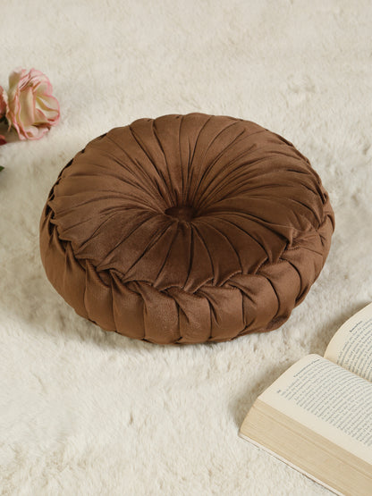 SOFT VELVET SELF DESIGNED REVERSIBLE DECORATIVE CUSHIONS ( 14 X 14 INCH )
