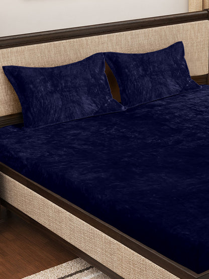 Grey Luxury Ultra Soft Warm Flannel 300 TC Bed Sheet