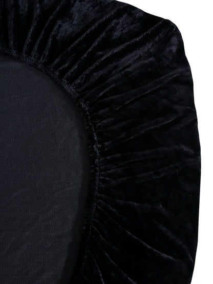 Black Luxury Ultra Soft Warm Flannel 300 TC Bed Sheet