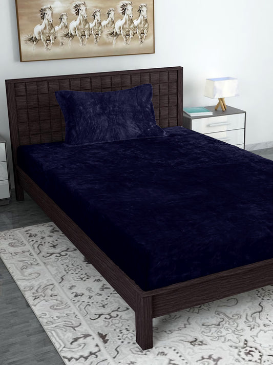 Grey Luxury Ultra Soft Warm Flannel 300 TC Bed Sheet