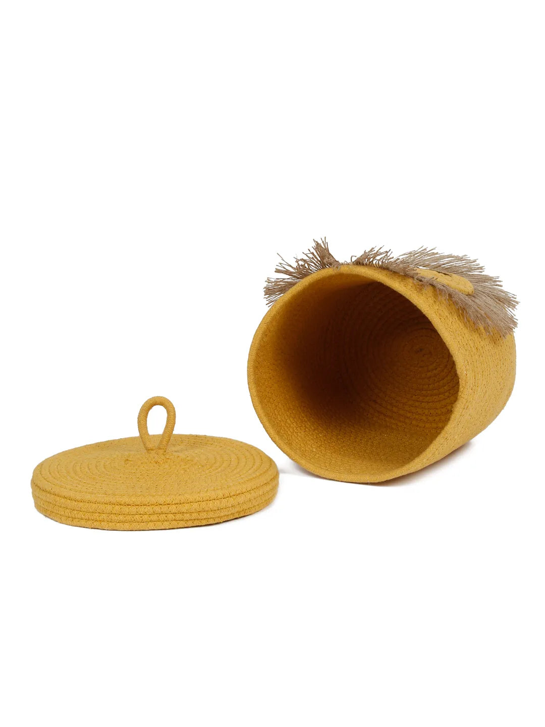 Cute lion face storage basket for kids’ clothes