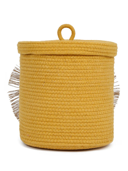 Foldable lion laundry hamper for toy storage